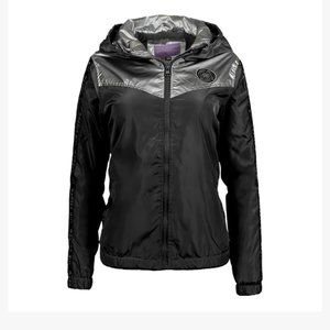 Madden Girl Lightweight Jacket Black & Sil…